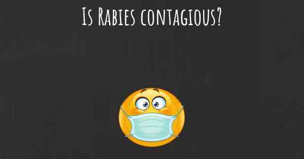 Is Rabies contagious?