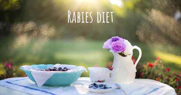 Rabies diet