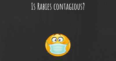 Is Rabies contagious?