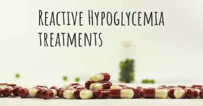 Reactive Hypoglycemia treatments