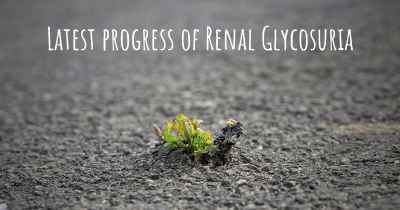 Latest progress of Renal Glycosuria
