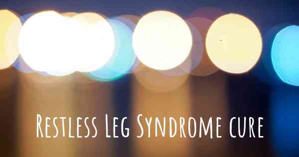 Restless Leg Syndrome cure