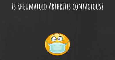 Is Rheumatoid Arthritis contagious?
