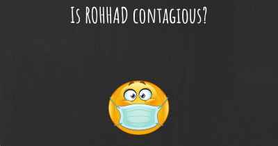 Is ROHHAD contagious?