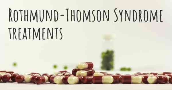 Rothmund-Thomson Syndrome treatments
