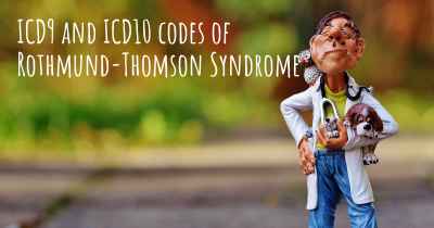 ICD9 and ICD10 codes of Rothmund-Thomson Syndrome