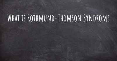 What is Rothmund-Thomson Syndrome