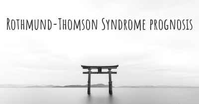 Rothmund-Thomson Syndrome prognosis