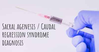 Sacral agenesis / Caudal regression syndrome diagnosis