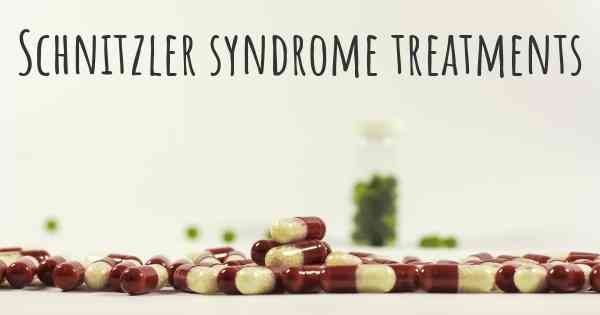 Schnitzler syndrome treatments