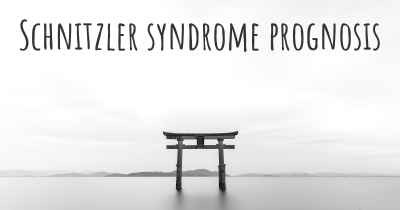 Schnitzler syndrome prognosis