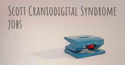 Scott Craniodigital Syndrome jobs