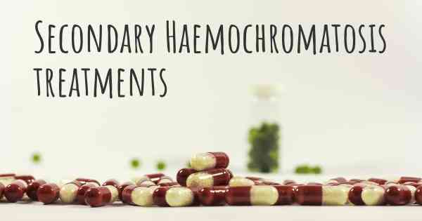 Secondary Haemochromatosis treatments