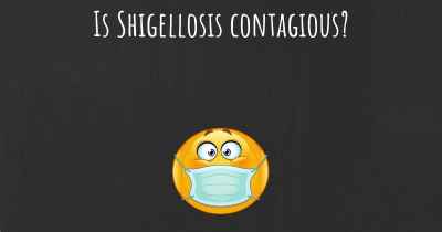Is Shigellosis contagious?
