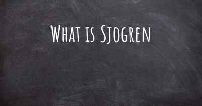 What is Sjogren