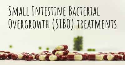 Small Intestine Bacterial Overgrowth (SIBO) treatments