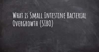 What is Small Intestine Bacterial Overgrowth (SIBO)