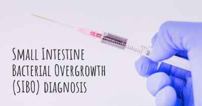 Small Intestine Bacterial Overgrowth (SIBO) diagnosis