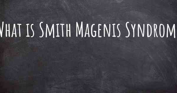 What is Smith Magenis Syndrome