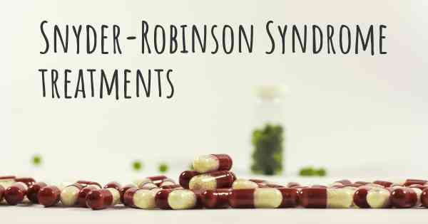 Snyder-Robinson Syndrome treatments