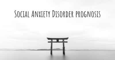 Social Anxiety Disorder prognosis