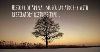 History of Spinal muscular atrophy with respiratory distress type 1