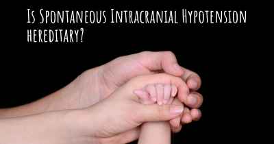 Is Spontaneous Intracranial Hypotension hereditary?