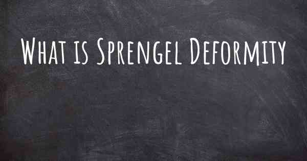 What is Sprengel Deformity