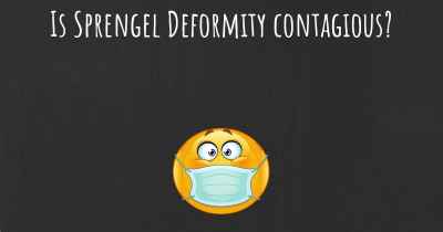 Is Sprengel Deformity contagious?