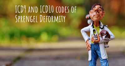 ICD9 and ICD10 codes of Sprengel Deformity