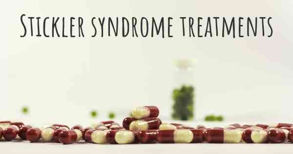 Stickler syndrome treatments