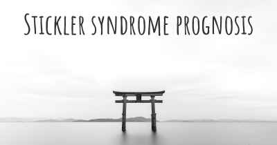 Stickler syndrome prognosis