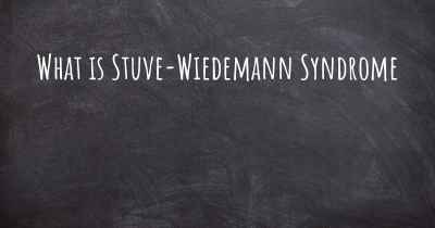 What is Stuve-Wiedemann Syndrome