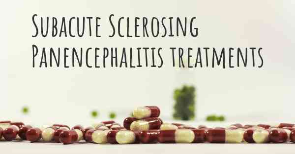 Subacute Sclerosing Panencephalitis treatments