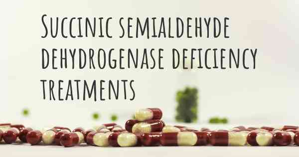 Succinic semialdehyde dehydrogenase deficiency treatments