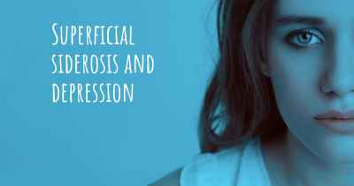 Superficial siderosis and depression