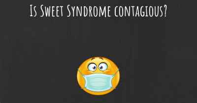 Is Sweet Syndrome contagious?