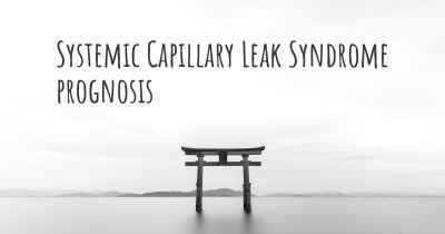 Systemic Capillary Leak Syndrome prognosis