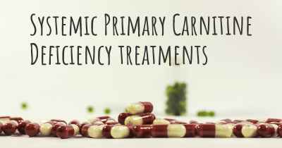 Systemic Primary Carnitine Deficiency treatments