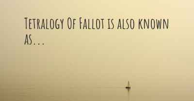Tetralogy Of Fallot is also known as...