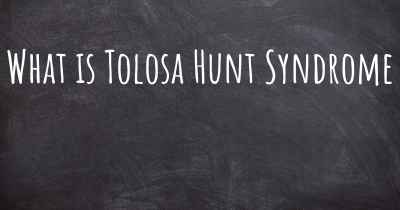What is Tolosa Hunt Syndrome
