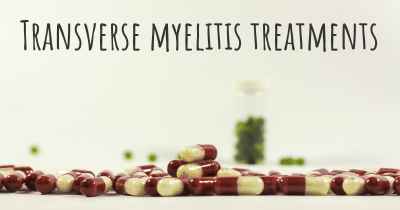 Transverse myelitis treatments