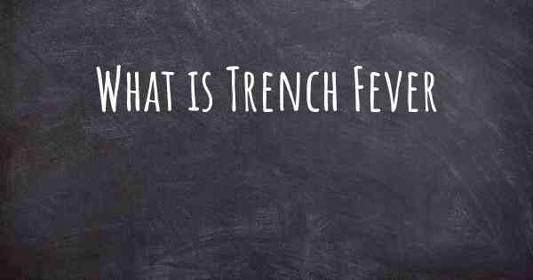 What is Trench Fever