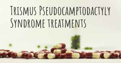 Trismus Pseudocamptodactyly Syndrome treatments