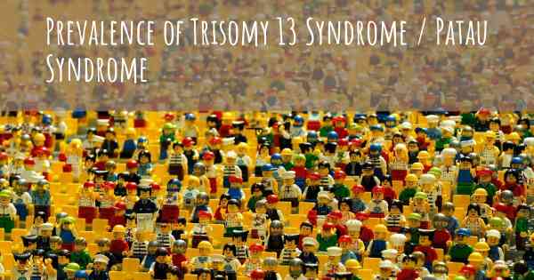 Prevalence of Trisomy 13 Syndrome / Patau Syndrome