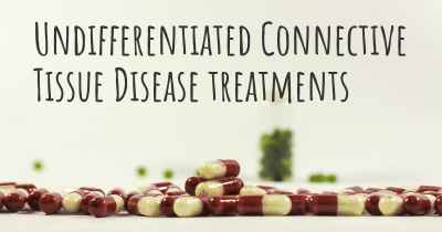 Undifferentiated Connective Tissue Disease treatments