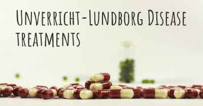 Unverricht-Lundborg Disease treatments