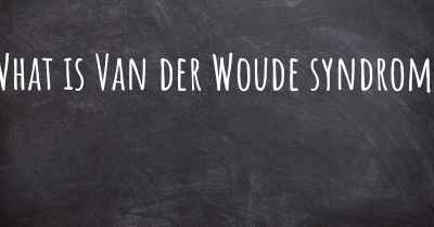 What is Van der Woude syndrome