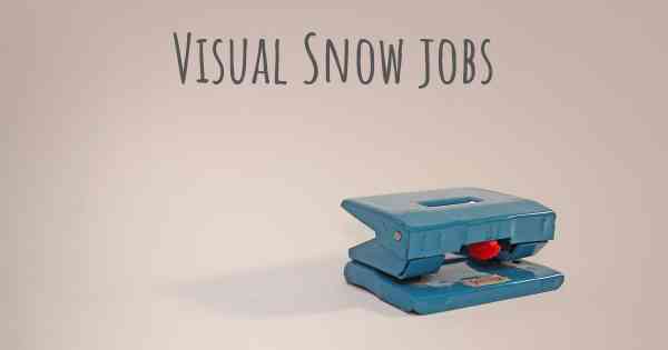 Visual Snow jobs