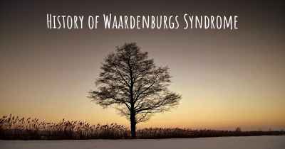 History of Waardenburgs Syndrome